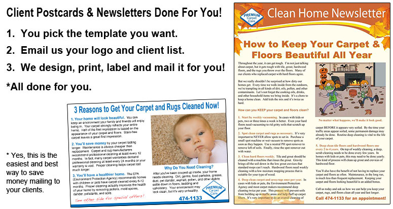 Cleaning Postcards and Newsletters It's done for you!